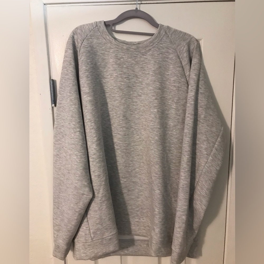 lululemon athletica Men's Heather Gray Crewneck Sweater